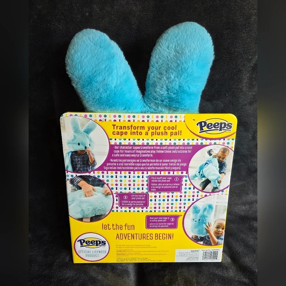 NWT Easter Peeps Wearable Hooded Blanket Fuzzy Super Soft Warm Cozy Plush
